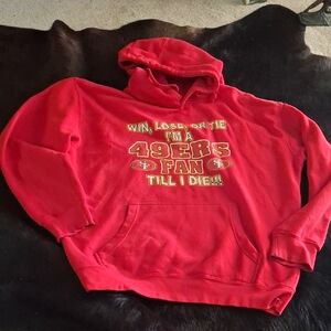 NFL Red 49ers Fan Hoodie